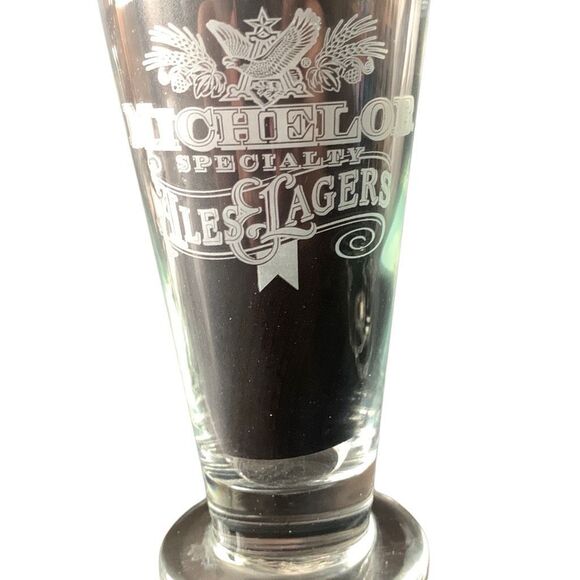 Vintage Michelob Lot of 2 Special ALES LAGERS Etched Glass Perfect for Collect - Picture 6 of 10